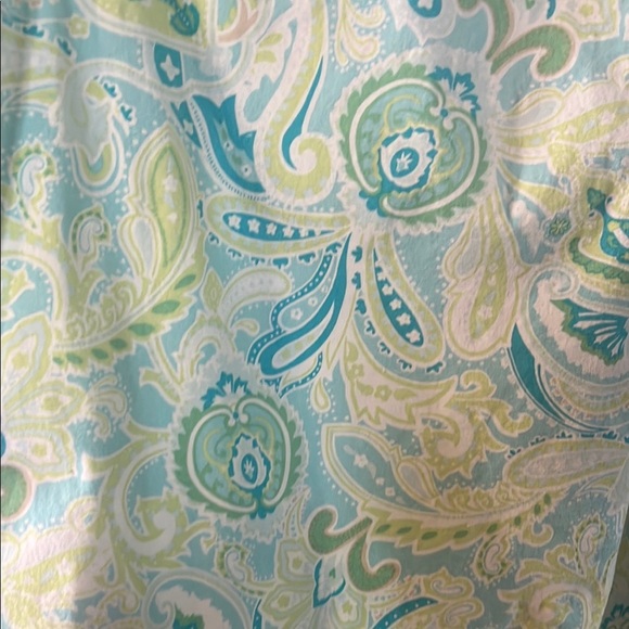Blue and Green Paisley Dress - Picture 2 of 7